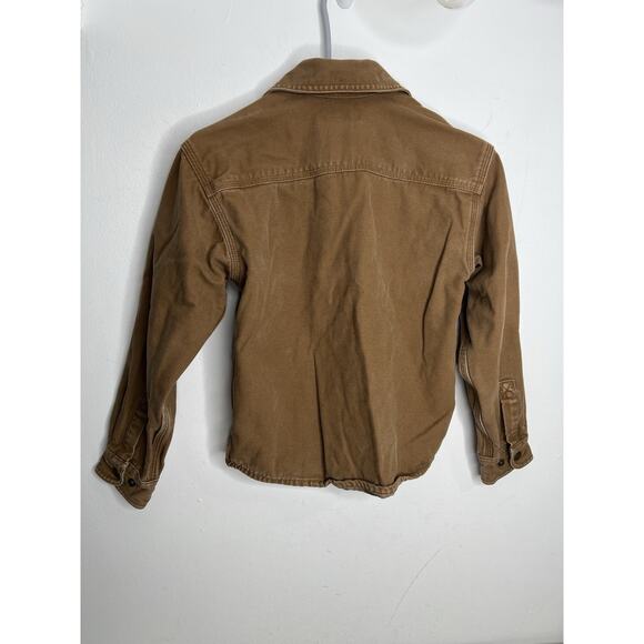 Carhartt Youth Kids Snap Button Jacket Brown Size Small - Picture 6 of 12